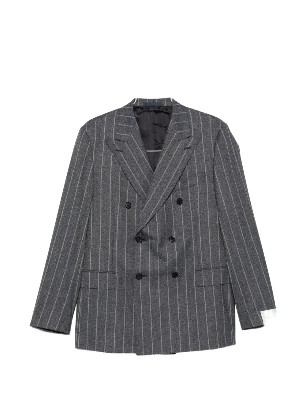 Caruso pinstriped double-breasted suit - Grau
