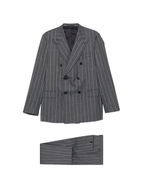 Caruso pinstriped double-breasted suit