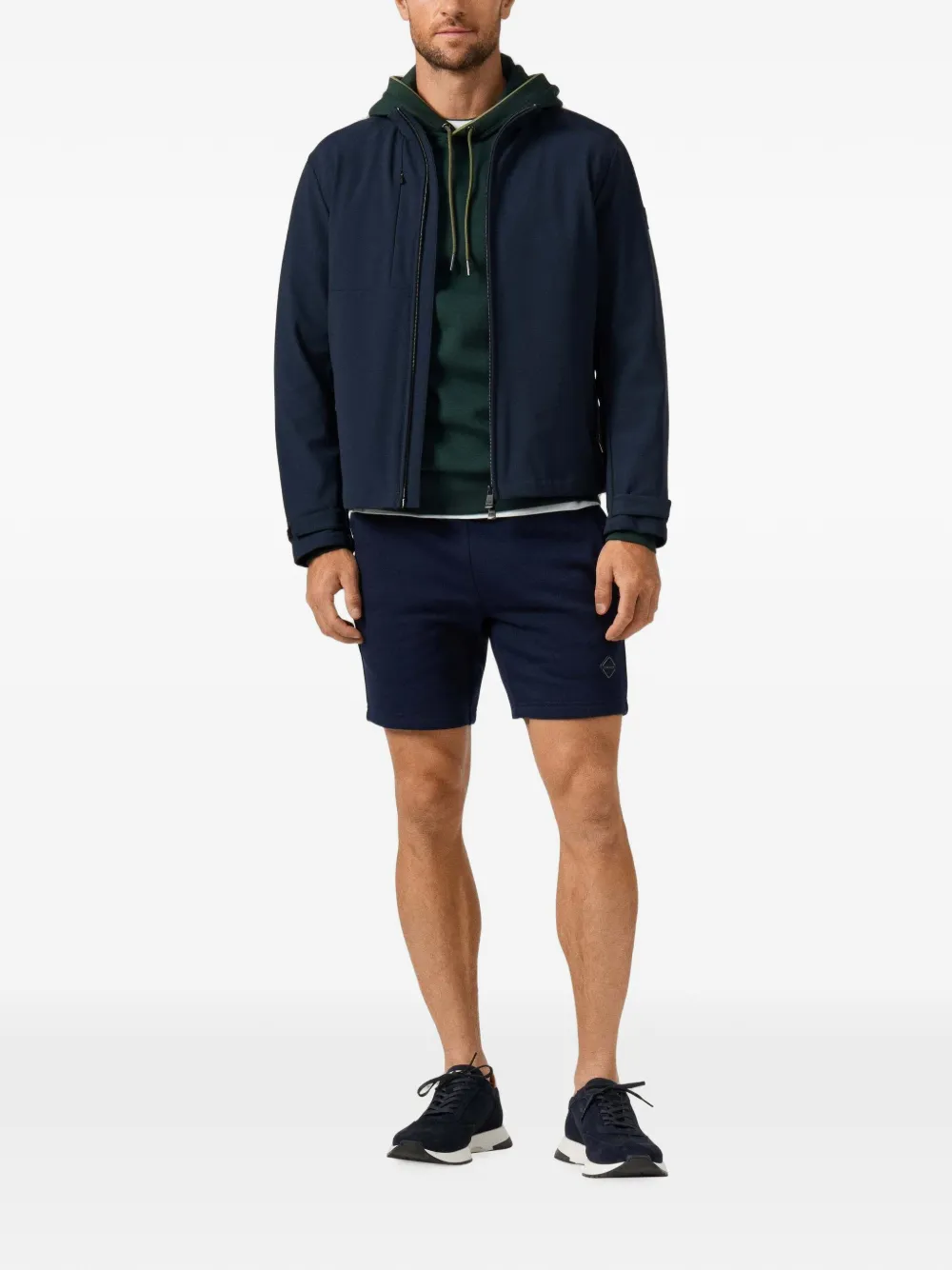 Hackett London Softshell bomberjack Blauw