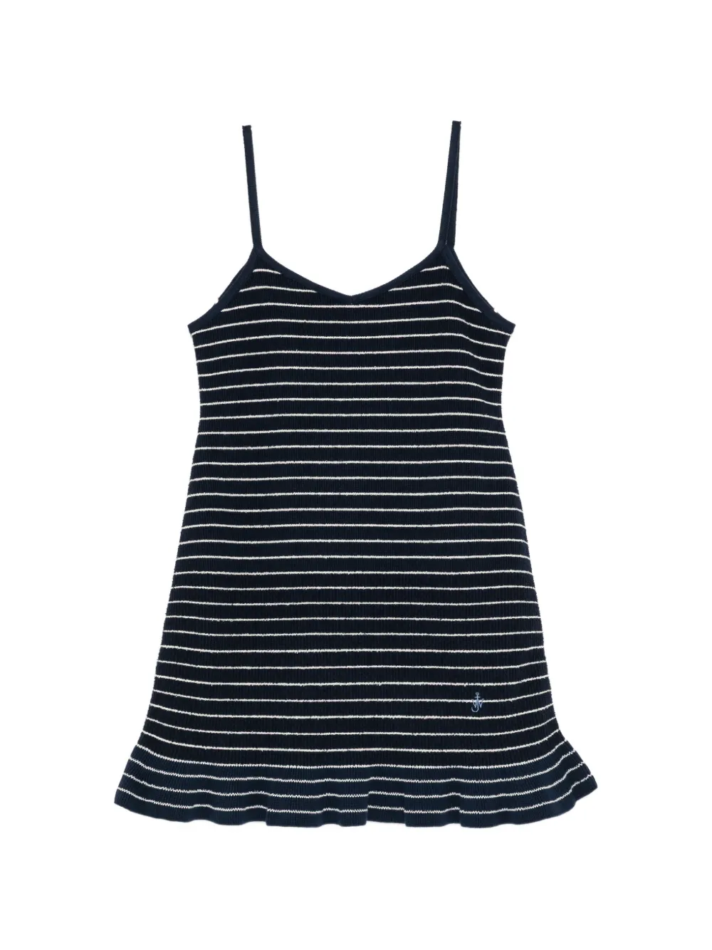 JW Anderson striped spaghetti-strap mini dress