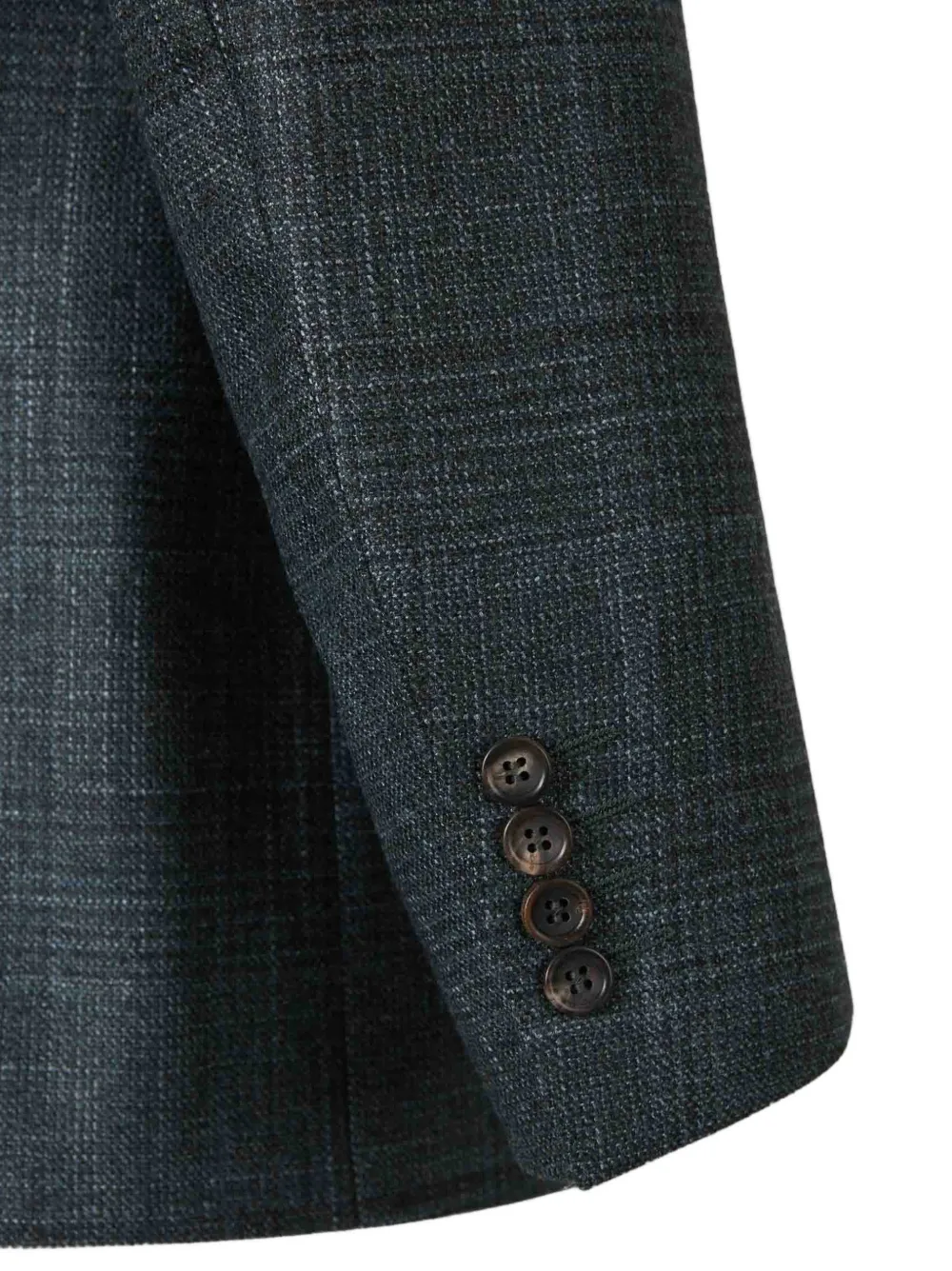 Canali checked single-breasted jacket Grijs
