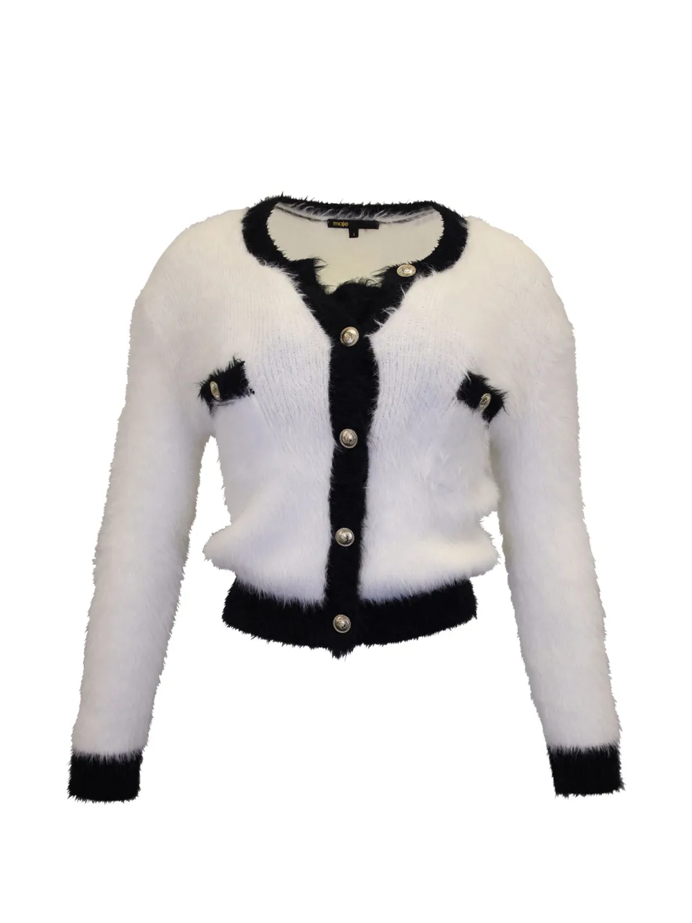 Maje Muffy fuzzy cardigan - Weiß