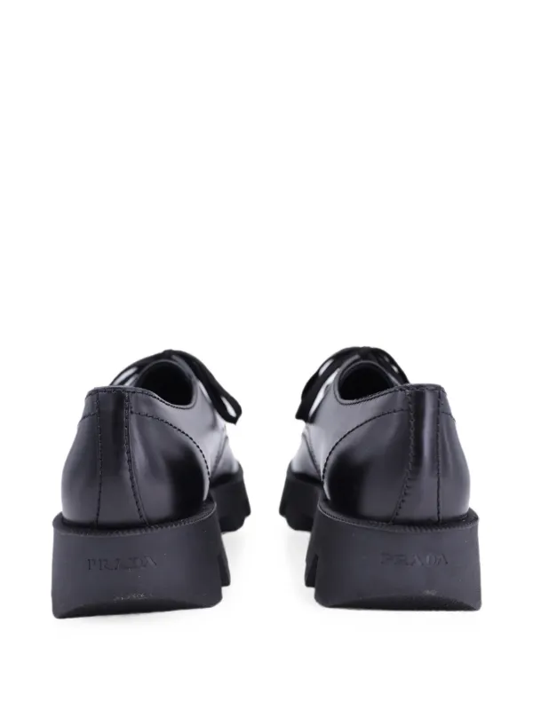 Prada Pre-Owned Rocksand Derby Shoes | Black | FARFETCH
