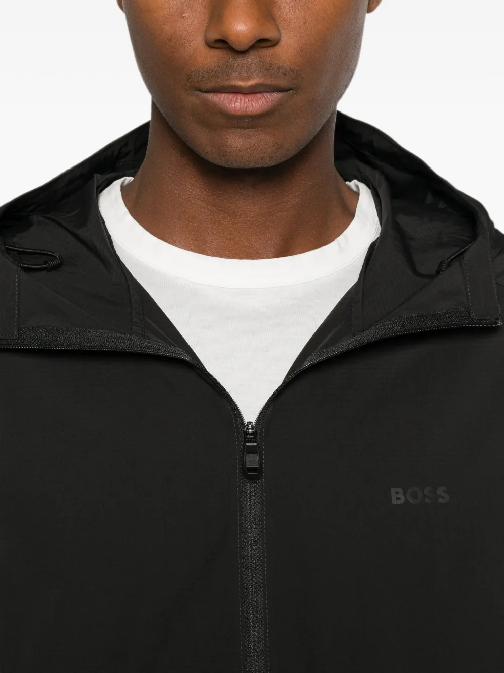 BOSS Jack met capuchon Zwart