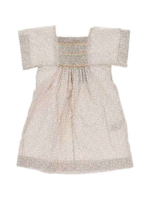 Bonpoint Paysanne smocked floral-print dress