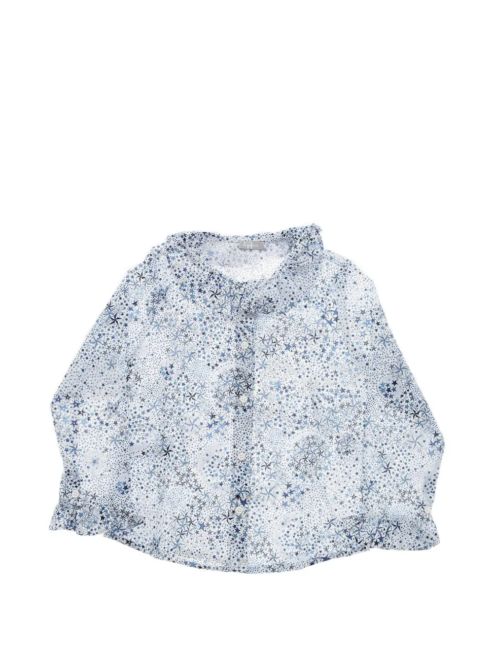 Il Gufo star-print Peter Pan collar shirt Wit