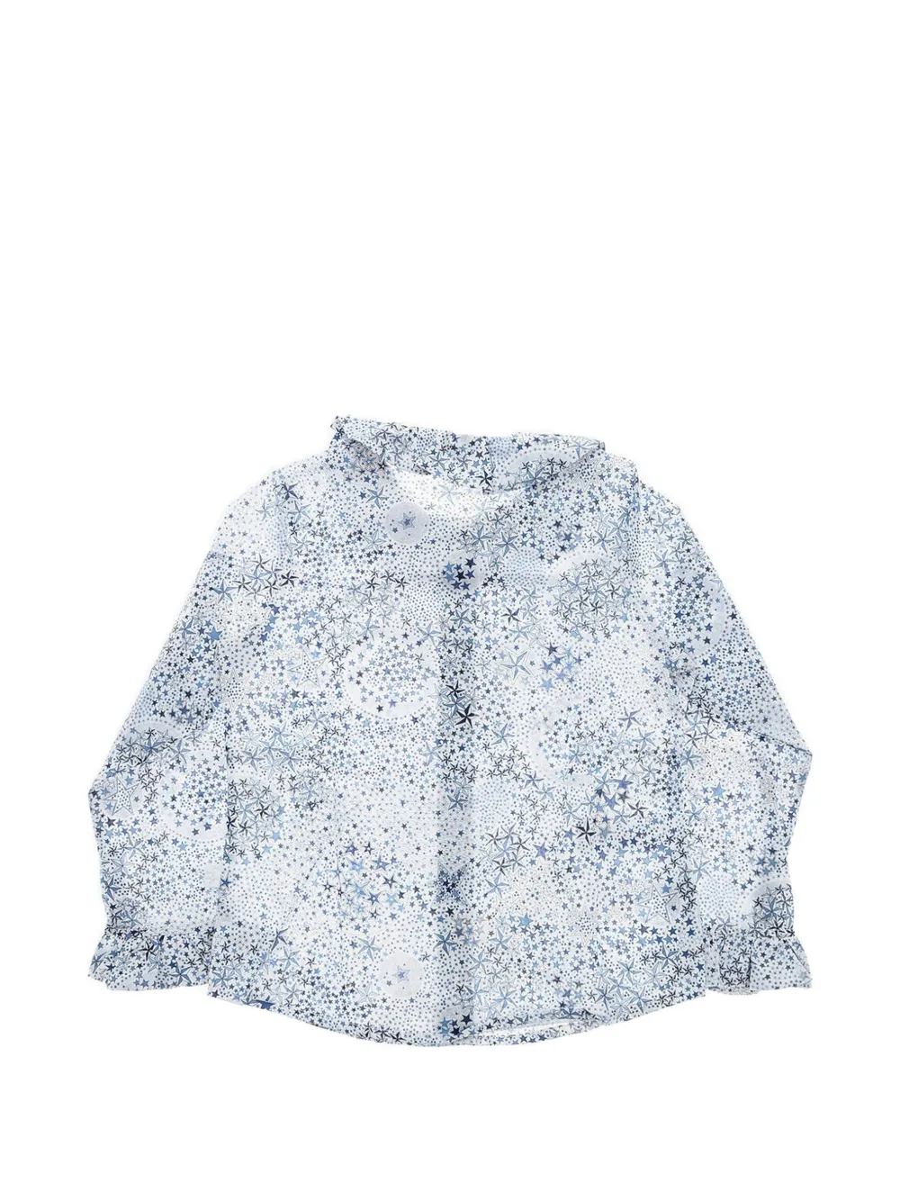 Il Gufo star-print Peter Pan collar shirt Wit