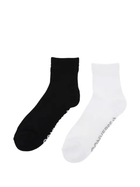 Converse logo-print quarter-length socks (set of 2)