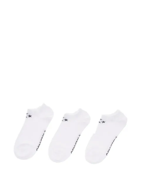 Converse embroidered-logo socks (set of three)