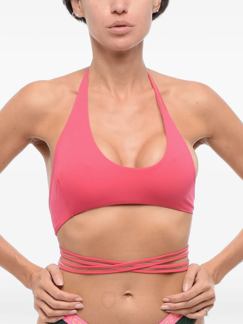 EXILIA Giunco wrap bikini top