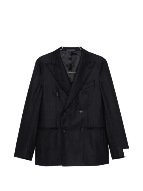 Caruso double-breasted peak-lapel jacket