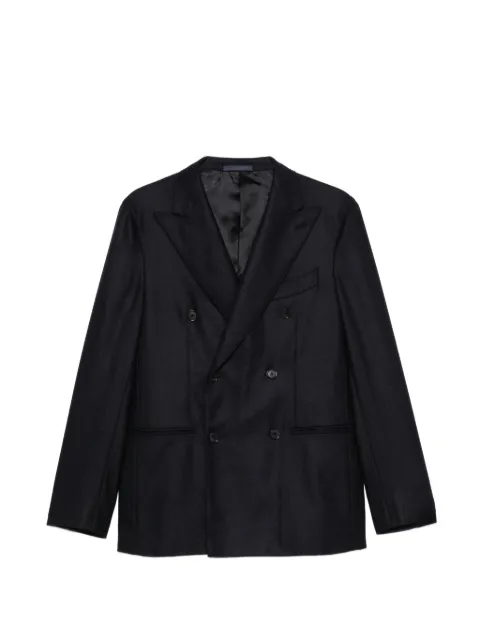 Caruso double-breasted peak-lapel jacket