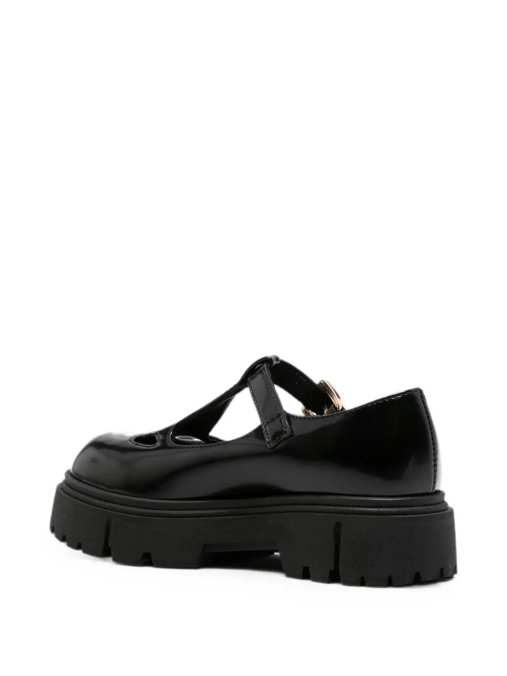 Elisabetta Franchi La Mia Bambina chunky-sole ballerinas Zwart