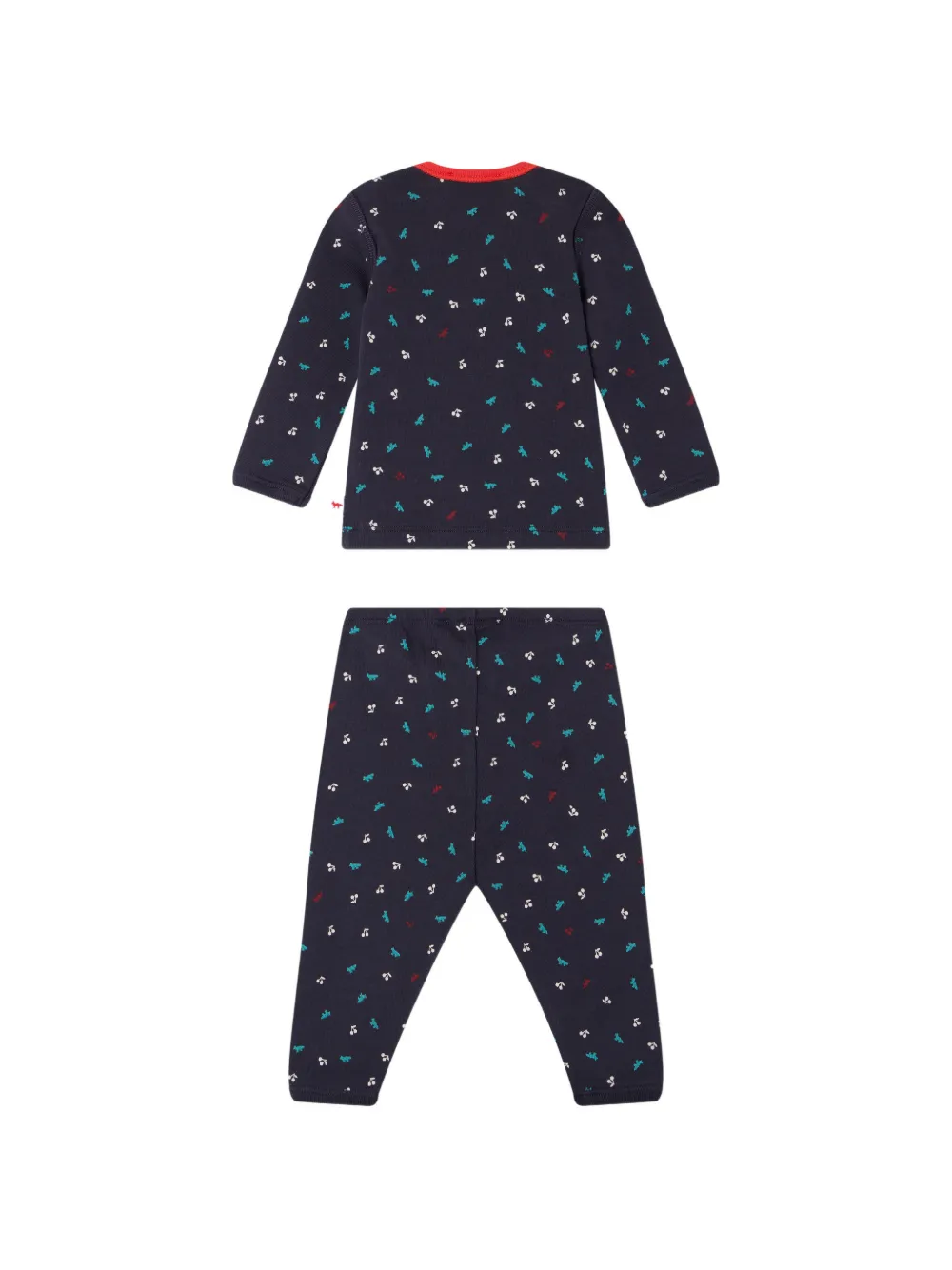 Bonpoint Pyjama met vossenprint Blauw