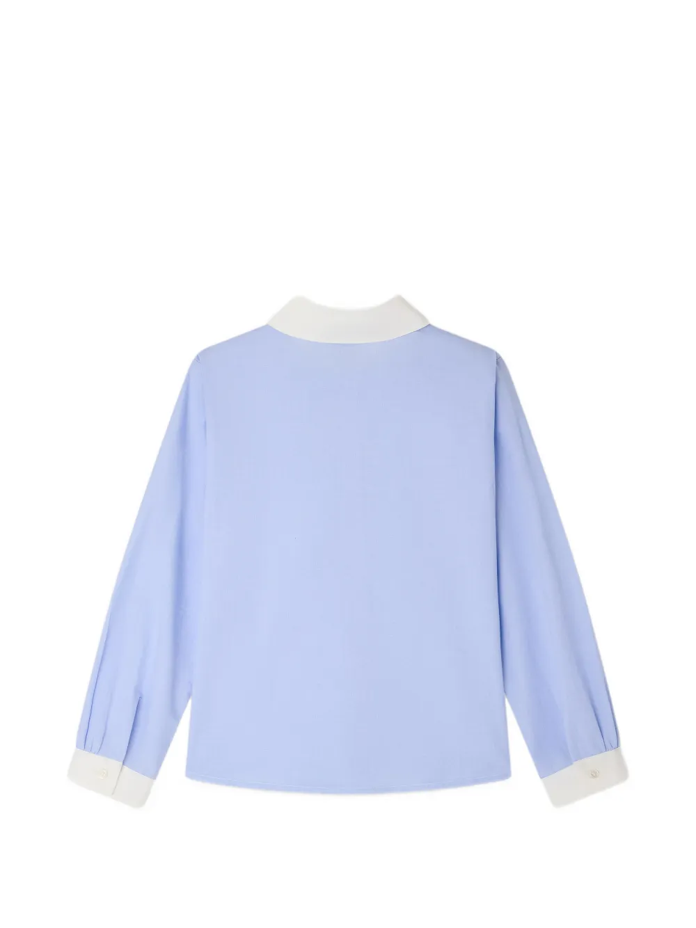 Bonpoint Marlene Kitsuné blouse met borduurwerk Blauw
