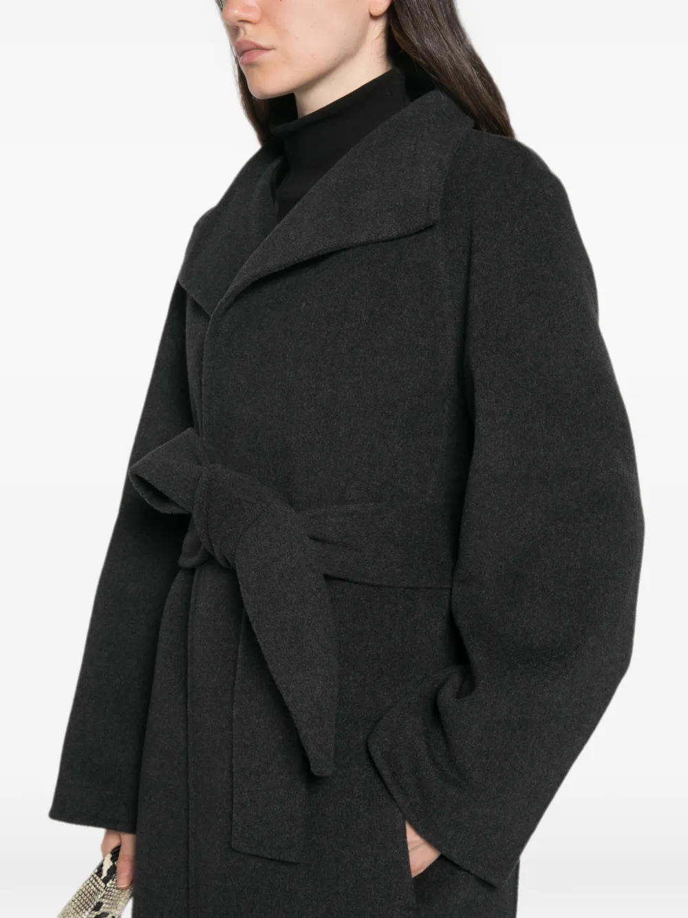 KHAITE Romare Coat in Grey, view 5