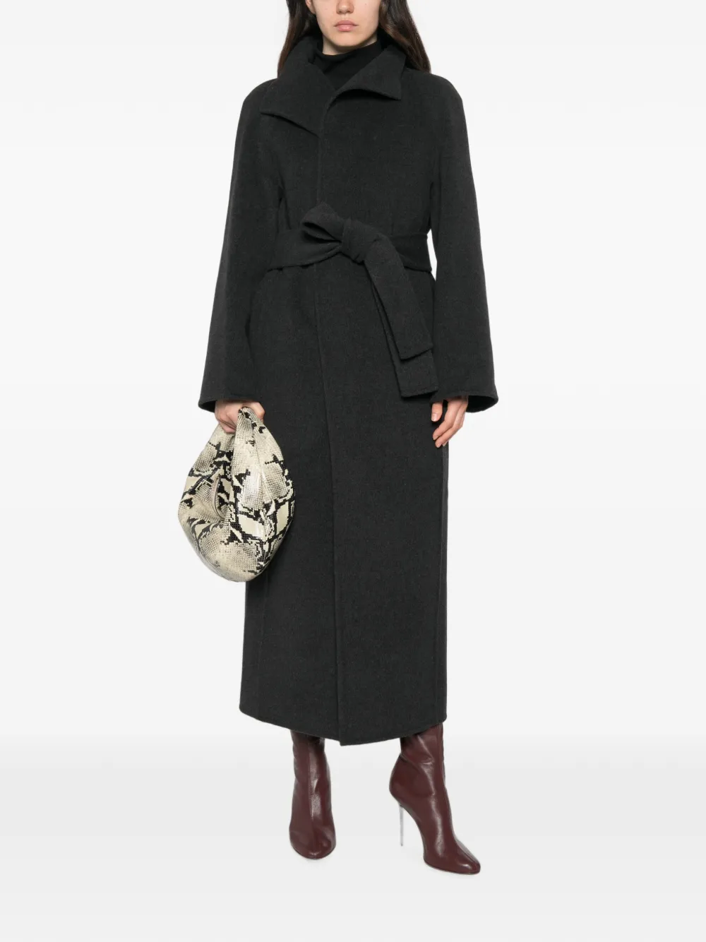 KHAITE Romare Coat in Grey, view 2