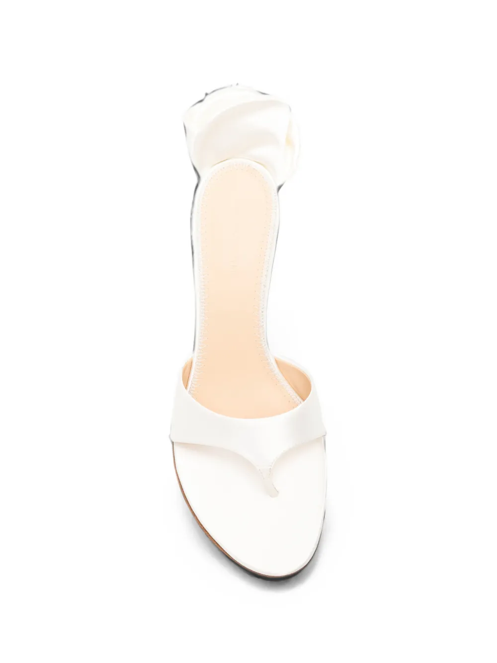 Magda Butrym flower-detail thong sandals Wit