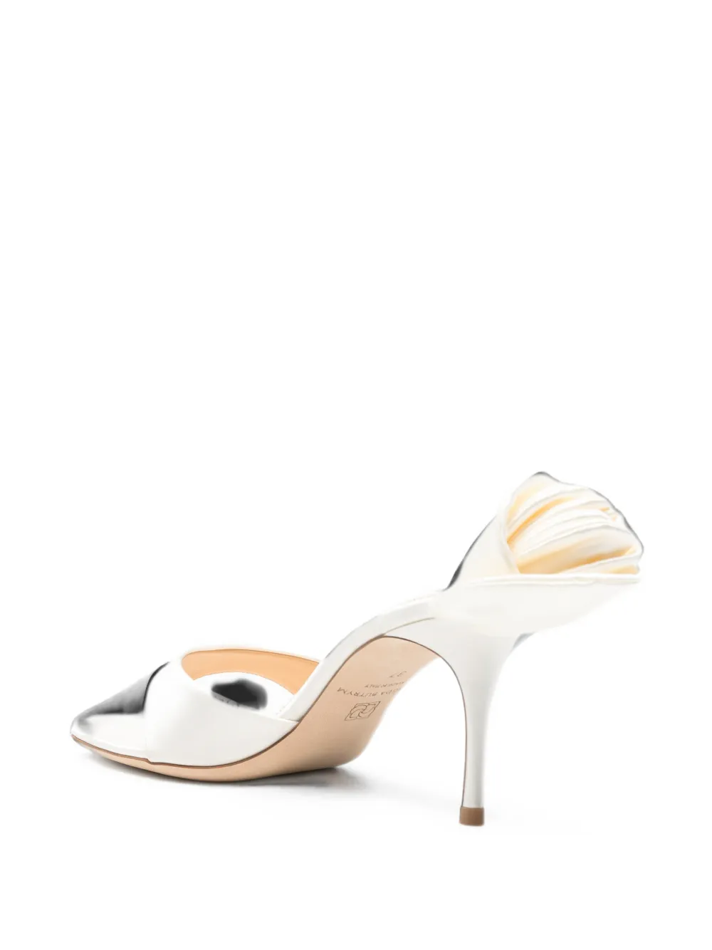 Magda Butrym flower-detail thong sandals Wit