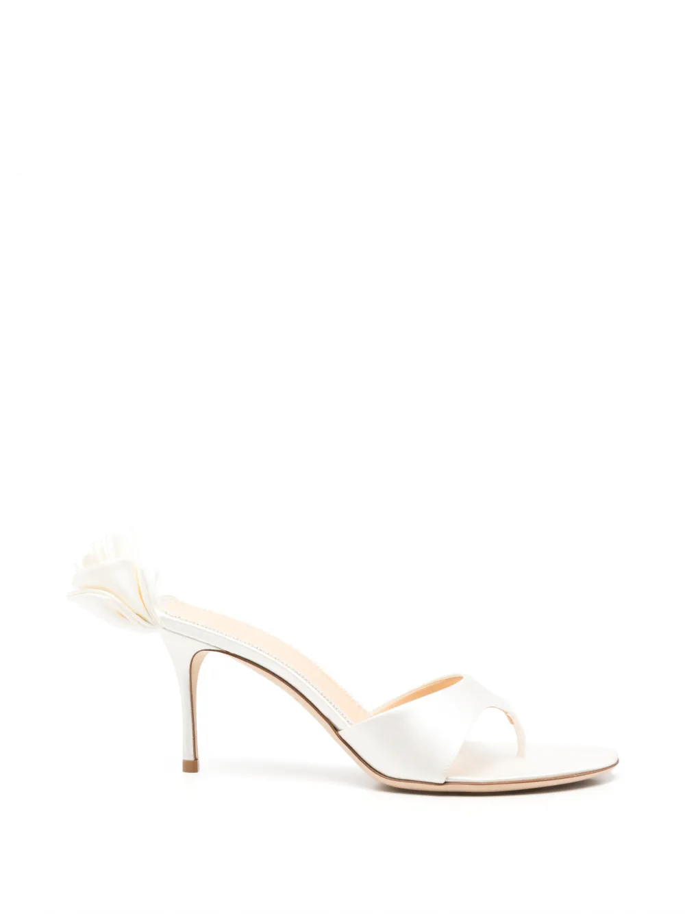Magda Butrym flower-detail thong sandals Wit