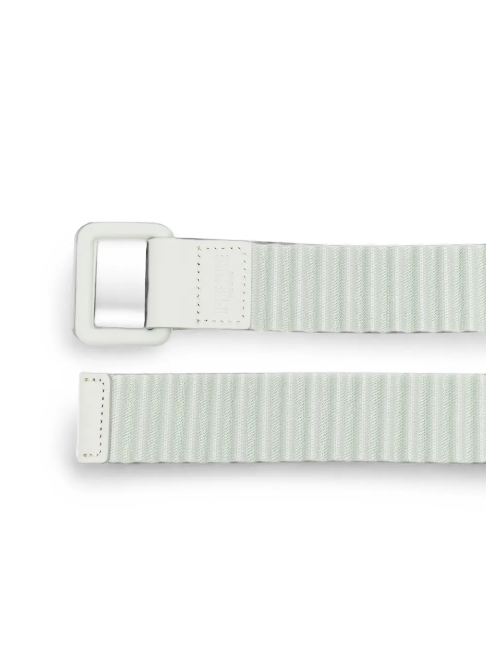 Homme Plissé Issey Miyake Geplooide riem met vierkante gesp Groen