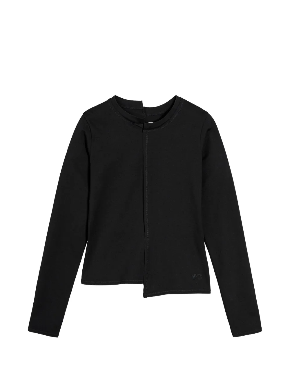 Y-3 fitted long-sleeve T-shirt - Schwarz