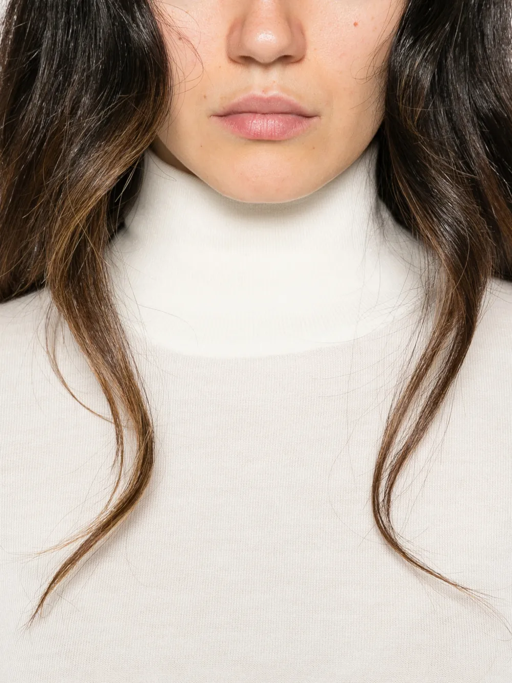 Max Mara Kasjmier coltrui Wit