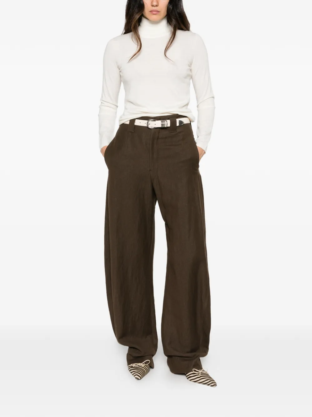Max Mara Kasjmier coltrui Wit