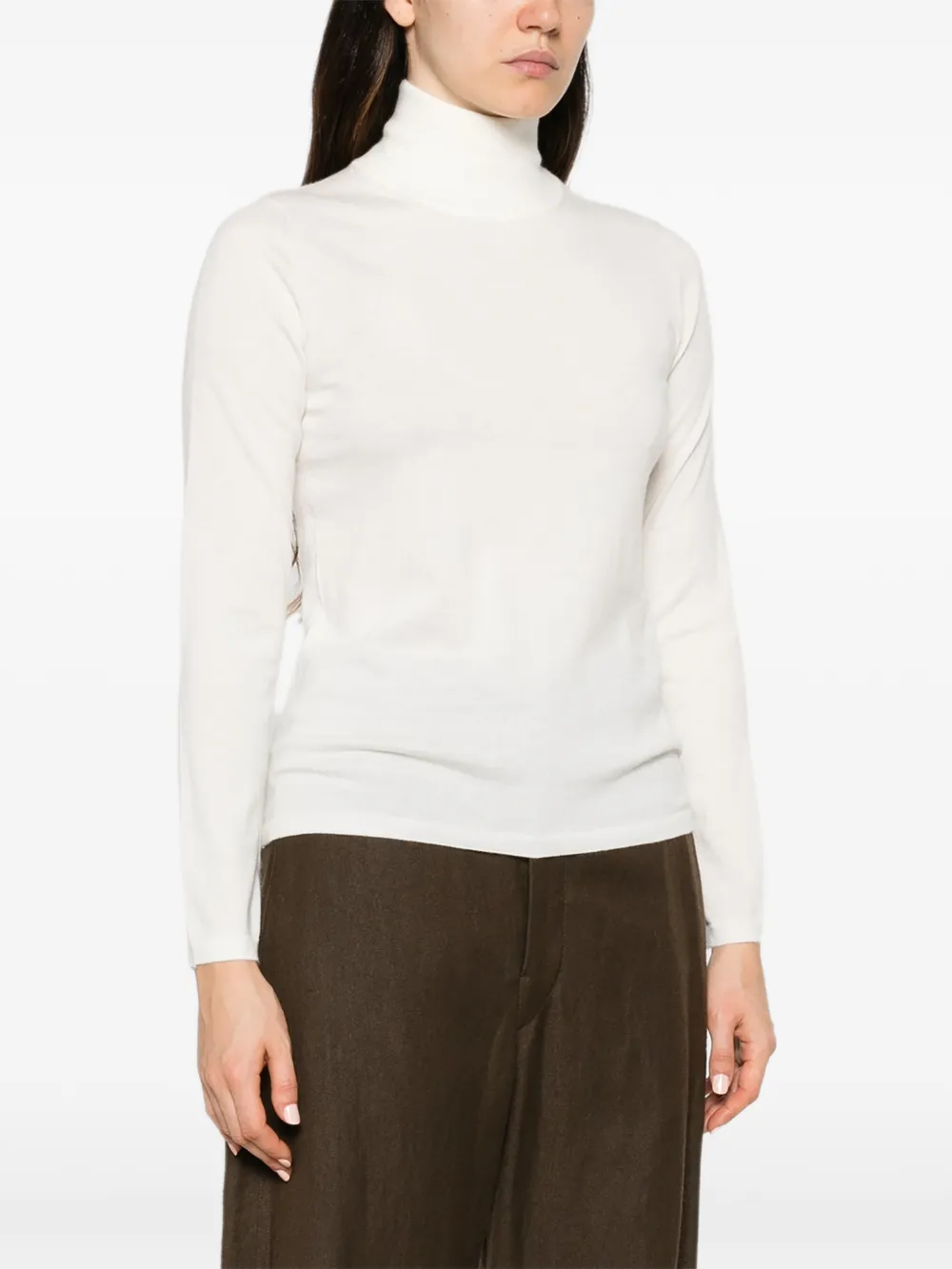 Max Mara Kasjmier coltrui Wit