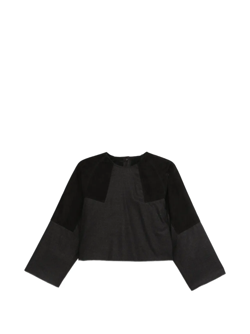 Max Mara Blusa con bottoni - Nero