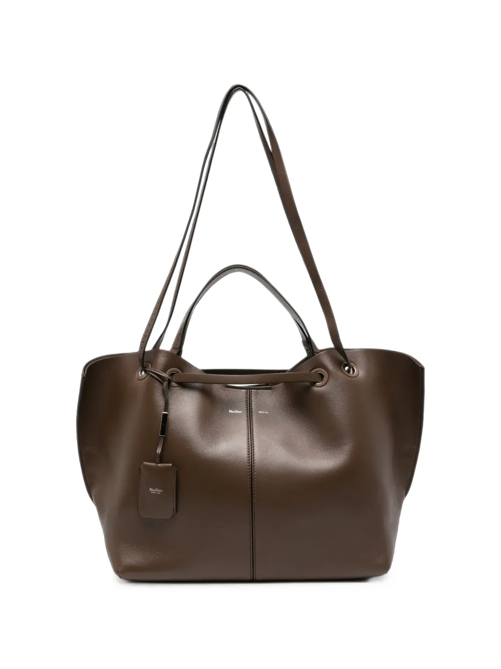 Max Mara leather tote bag - Marrone