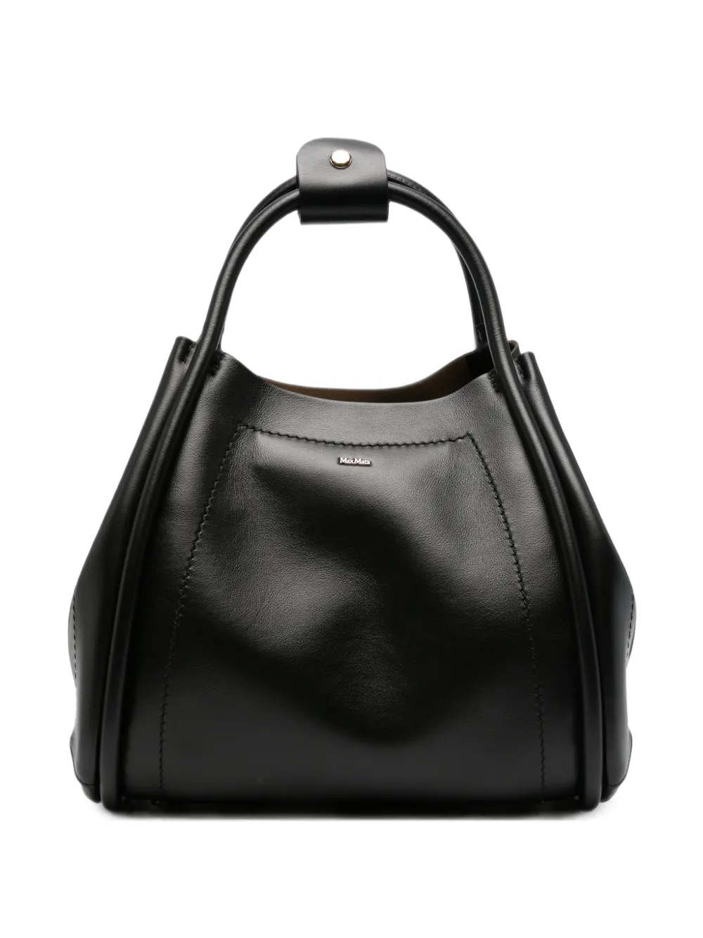 Max Mara Marine leather bucket bag - Nero