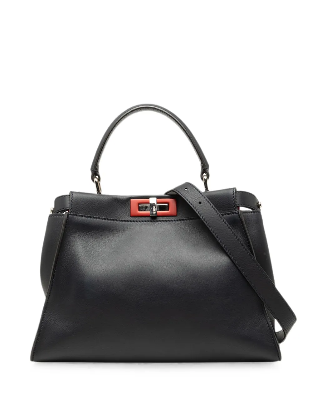 Fendi Pre-Owned 2010-2026 Medium Leather Peekaboo Iconic satchel - Blau