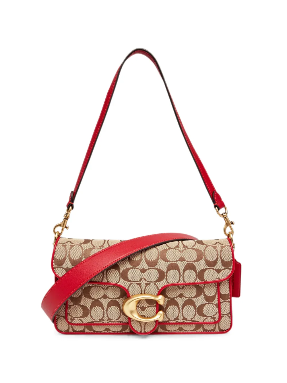 Coach Borsa a spalla Tabby 26 in jacquard - Toni neutri