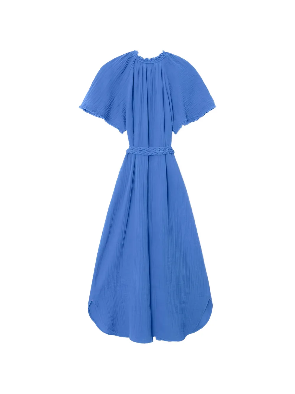 Xirena Alyssa midi-jurk met gevlochten ceintuur Blauw