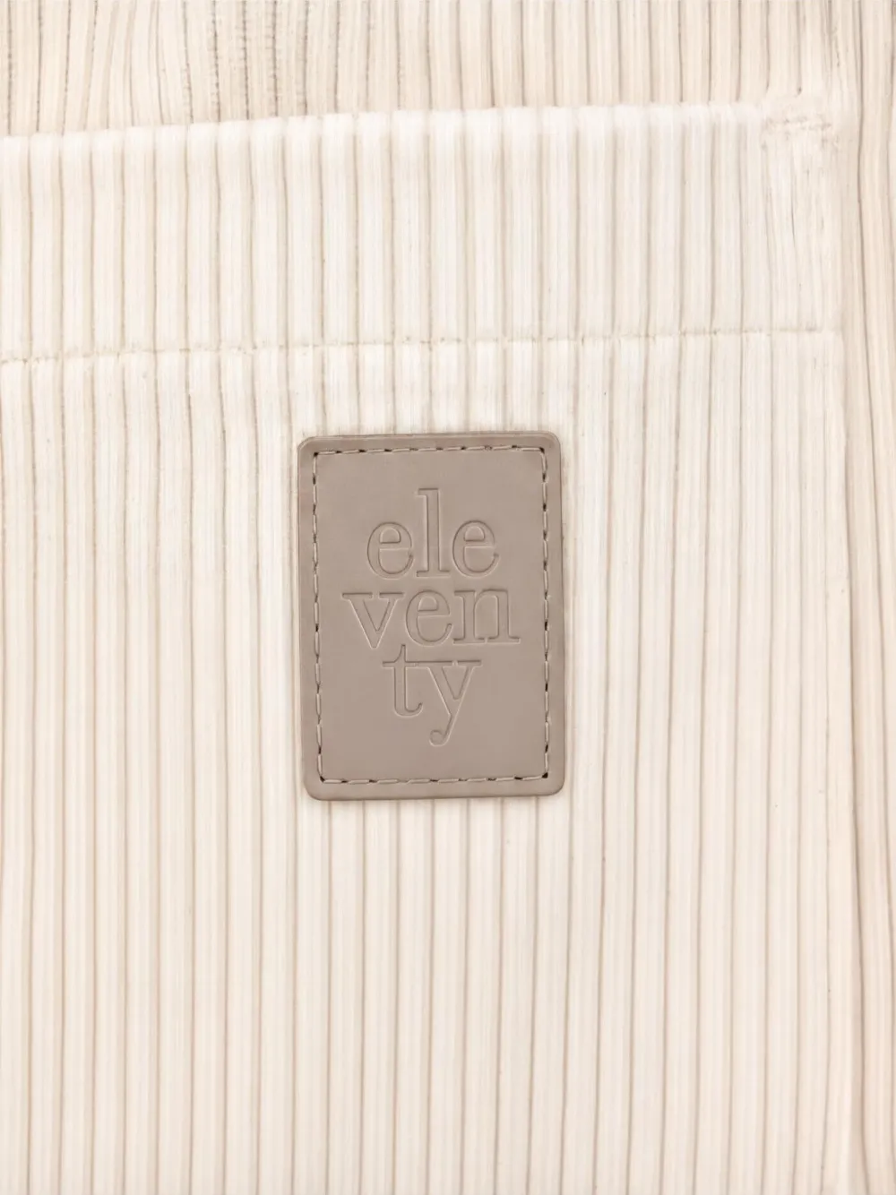 Eleventy Kids Ribfluwelen plooibroek Beige