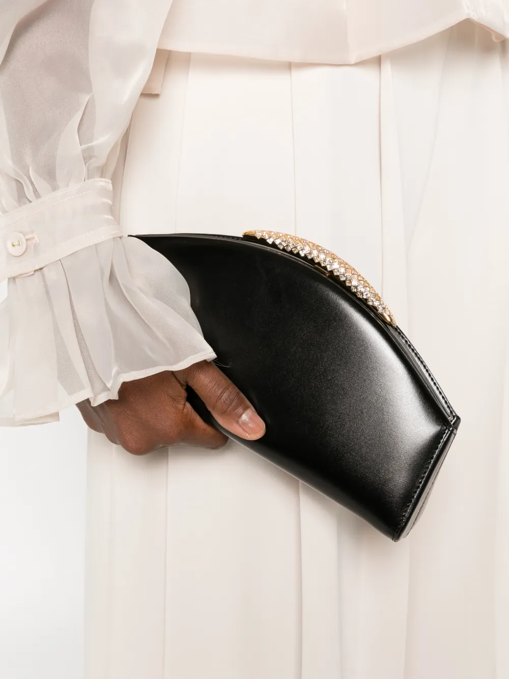 Giuseppe Zanotti Atena clutch Zwart