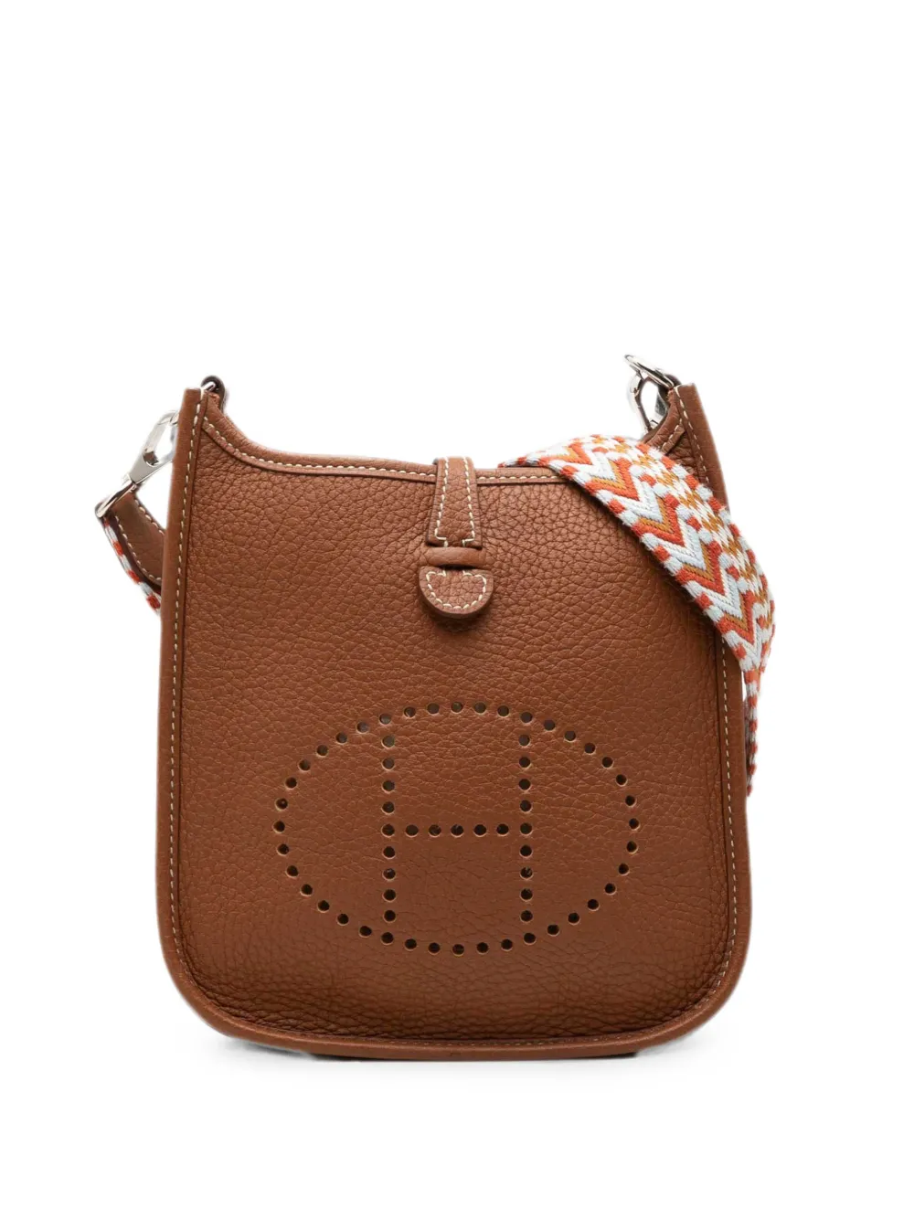 Hermès Pre-Owned 2020 Clemence Evelyne 16 Amazone crossbody bag - Braun