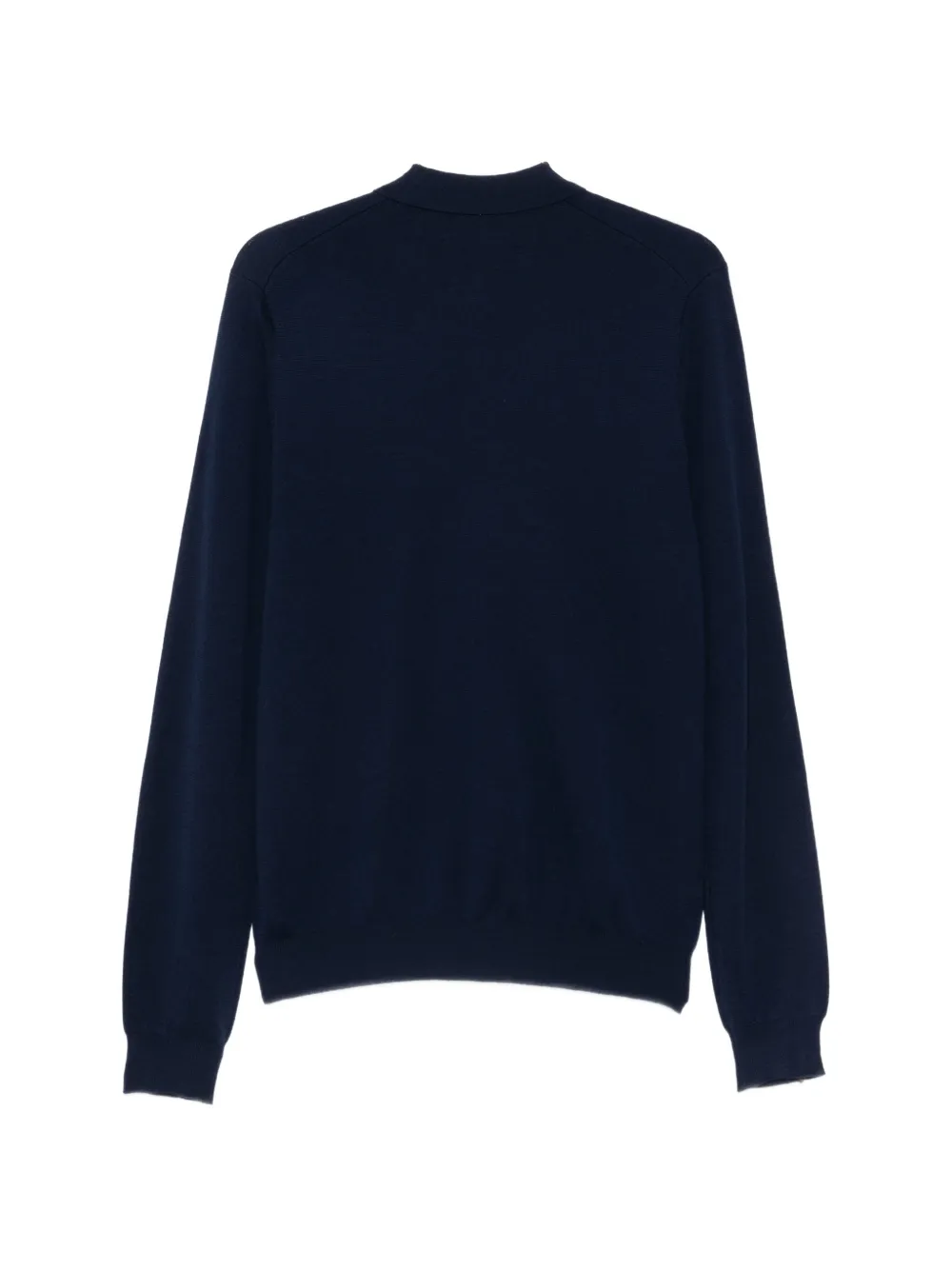 ASPESI Trui met polokraag en knopen Blauw