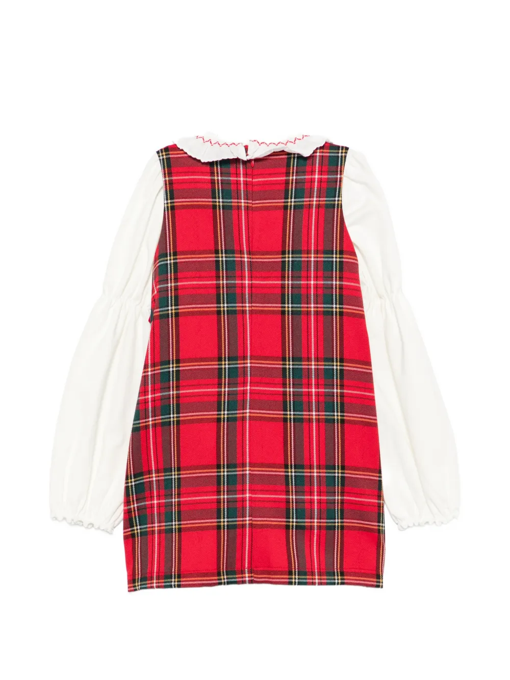 La Stupenderia Jurkset met strikdetail en tartan-print Rood