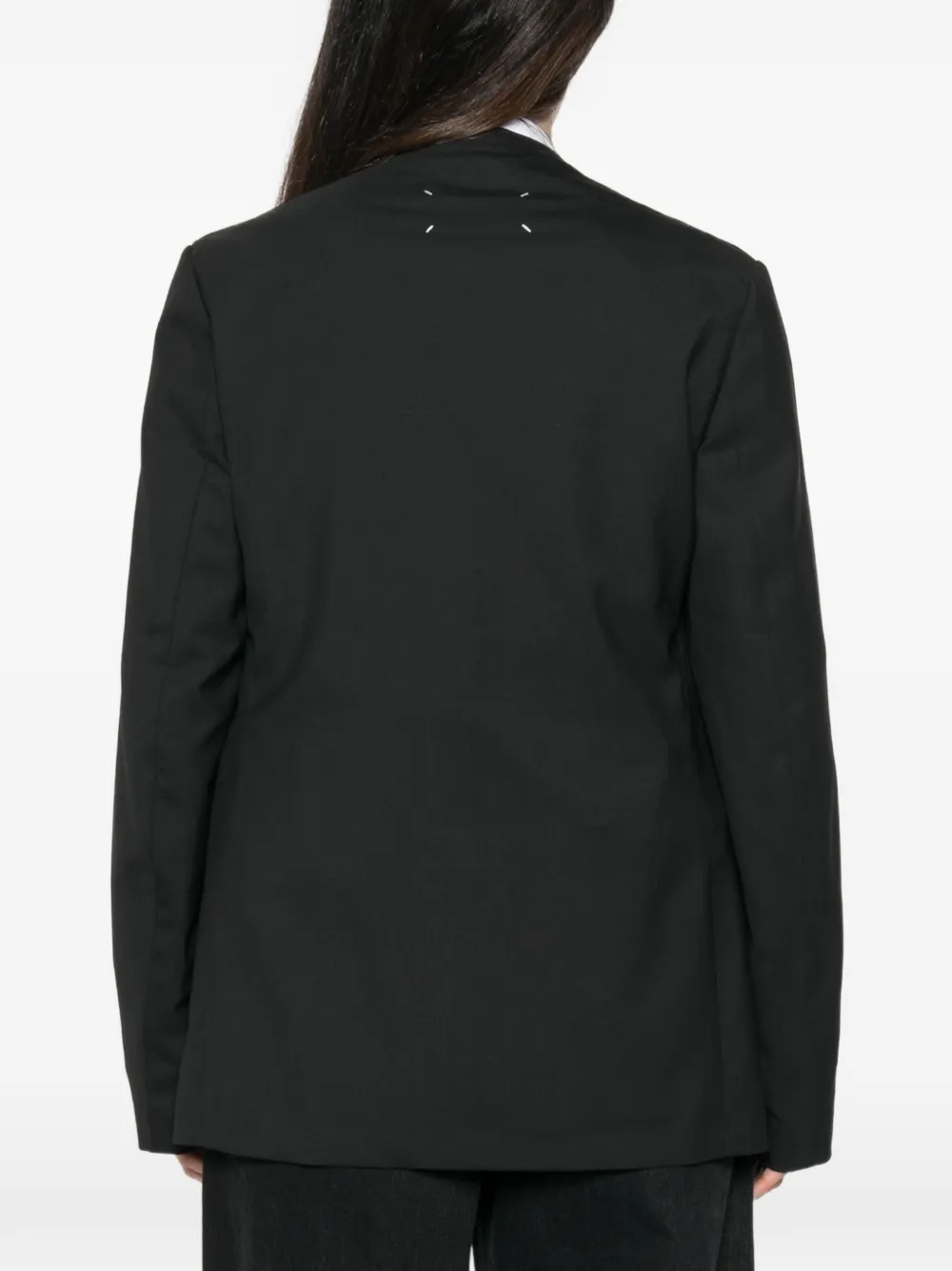 Maison Margiela Kraagloos jack Zwart