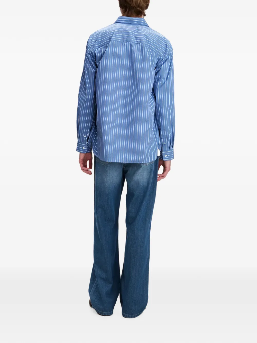 A.P.C. Malo overhemd met logo Blauw