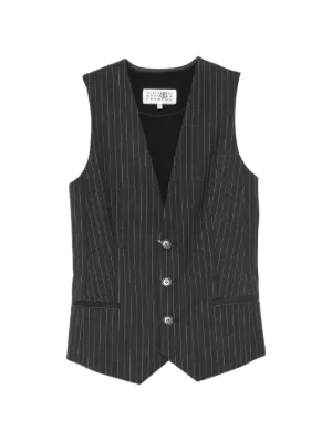 ここのえ期 本人期 メゾン マルタンマルジェラ ⑥ レディース ベスト ジレ MM6 Maison Margiela（エムエムシックス・メゾン・マルジェラ）ベスト