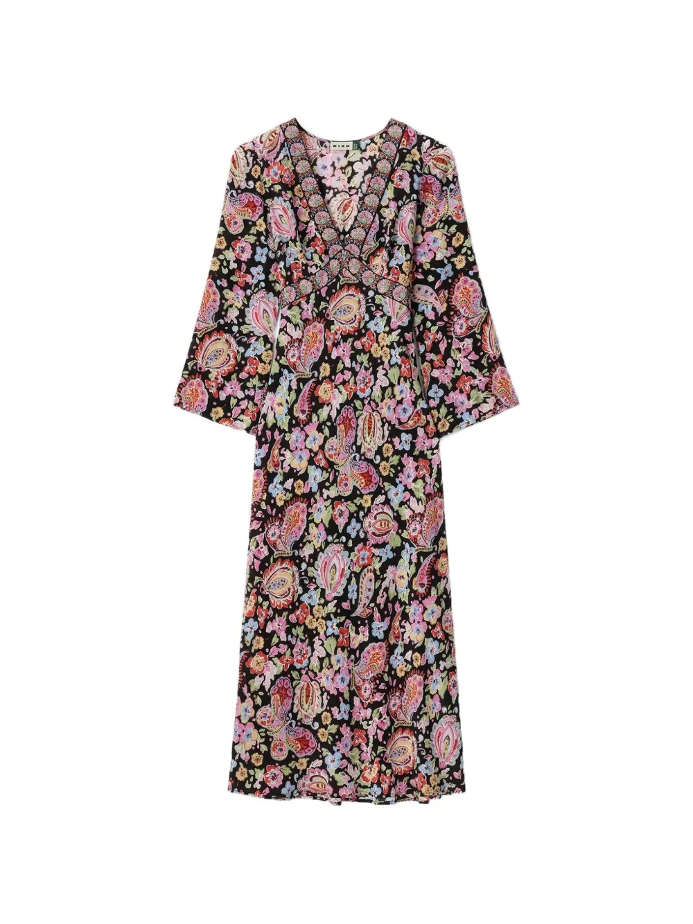 Rixo Tania bias-cut silk midi dress - Mehrfarbig