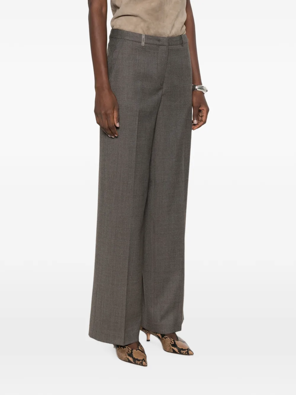 Peserico Geplooide broek Grijs