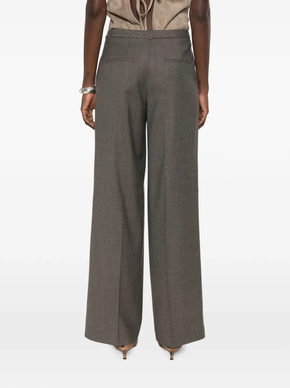 Peserico Geplooide broek Grijs