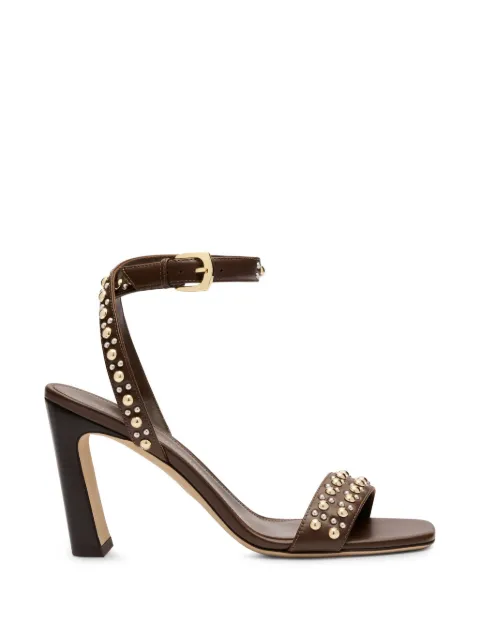 Stuart Weitzman Perry leather heeled sandals