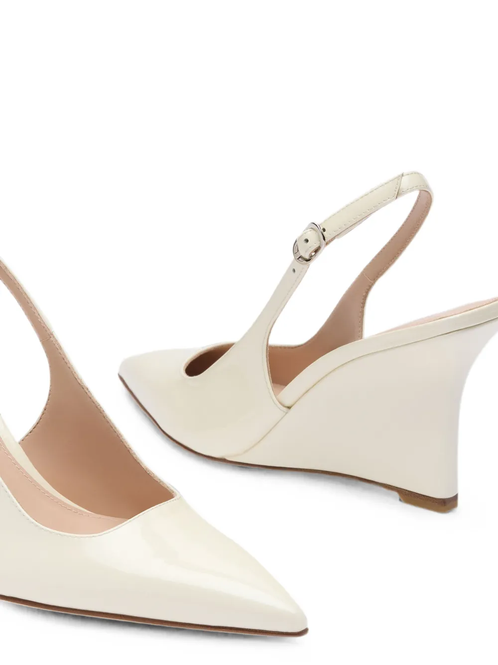 Stuart Weitzman Vinnie wedge sandals Beige