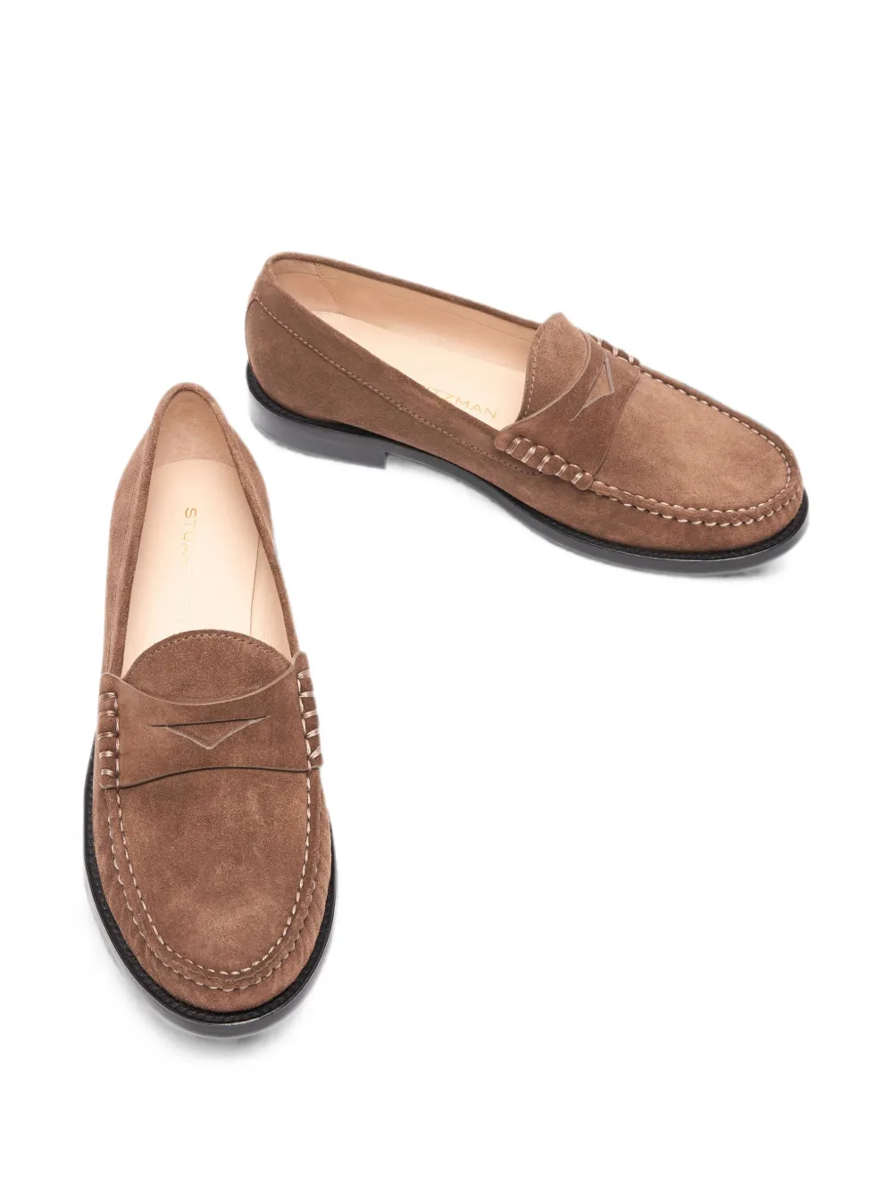 Stuart Weitzman Lottie suede loafers Bruin