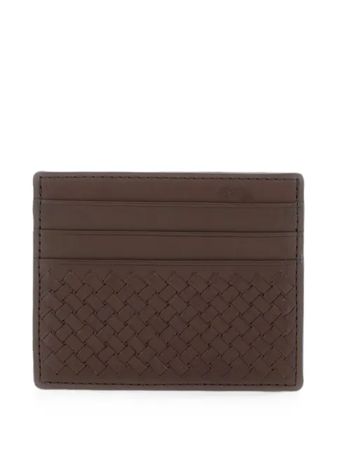 DRAGON DIFFUSION woven leather card holder
